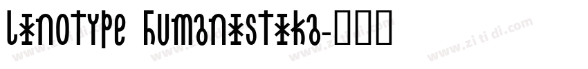 Linotype Humanistika字体转换